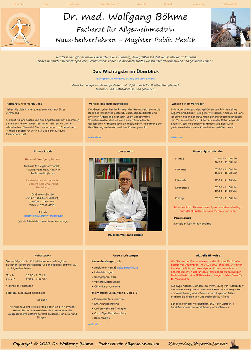 Homepage von Dr. Böhme